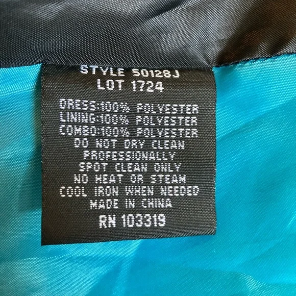 Beaded Embroidered Corset Formal Blue Black Tulle - Picture 6 of 16